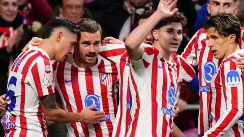 Atletico Madrid put four past Barcelona in Copa del Rey semi