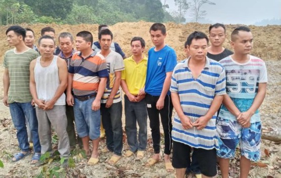 14 Chinese Illegal Miners Grabbed
