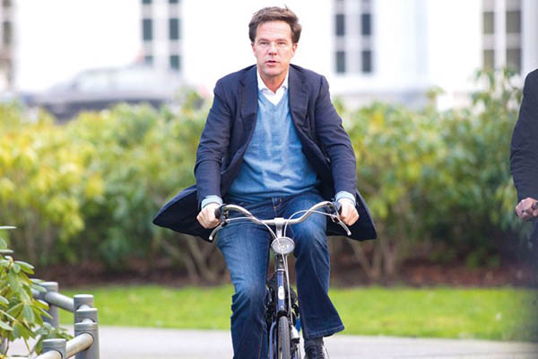 mark rutte bicycle