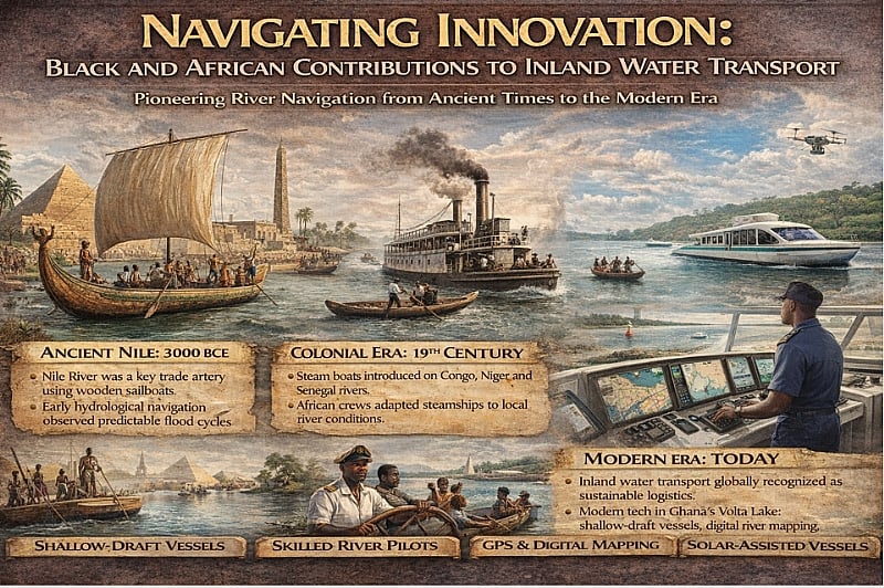 Navigating Innovation: Black and African Contributions to Inland Water Transport