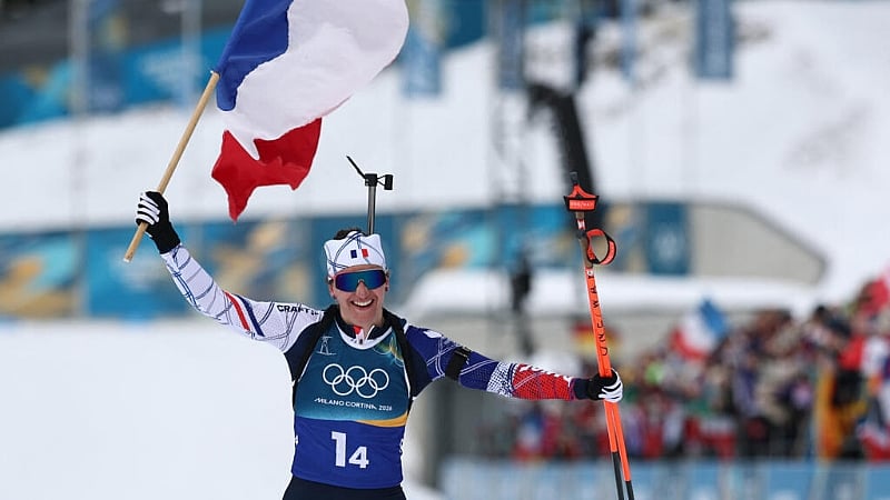 French biathlete Julia Simon finds golden touch at 2026 Winter Olympics