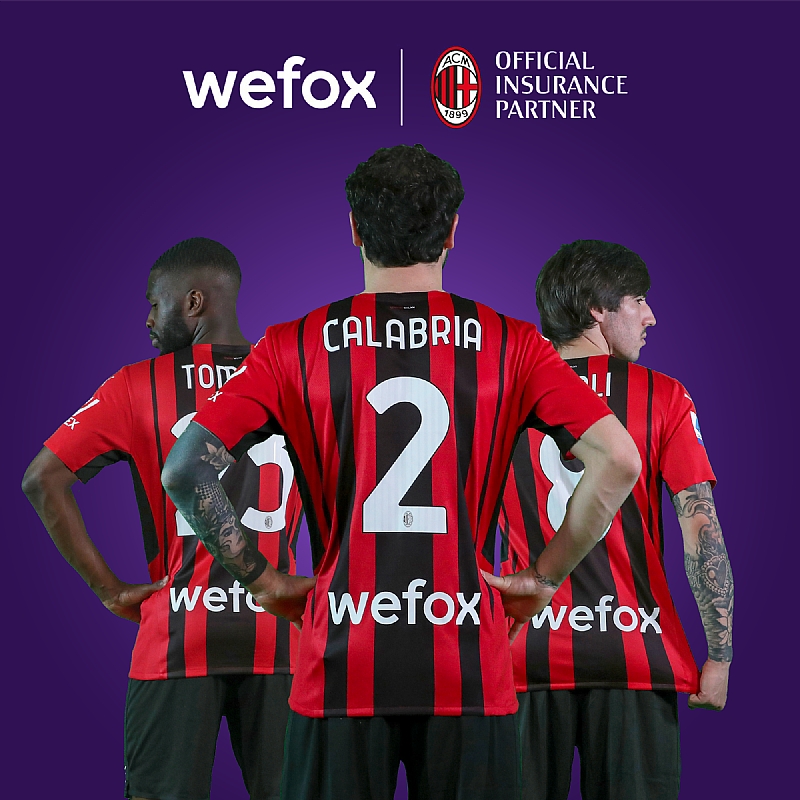 AC Milan: Wefox Joins The Club As Its New Premium Partner And First-Ever  Official Back-Of-Shirt Partner