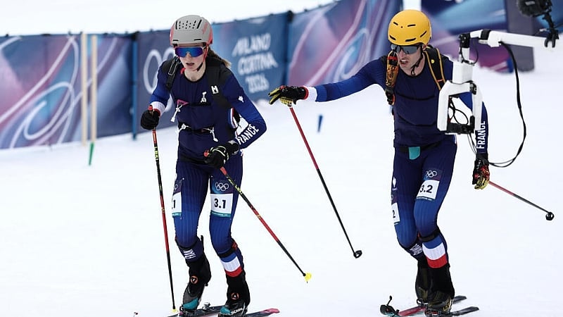 France's Harrop, Anselmet take gold in mixed relay Olympic debut