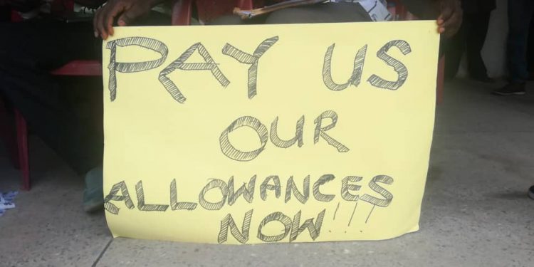 Youth in Afforestation beneficiaries demand unpaid allowance - Vimarsana News