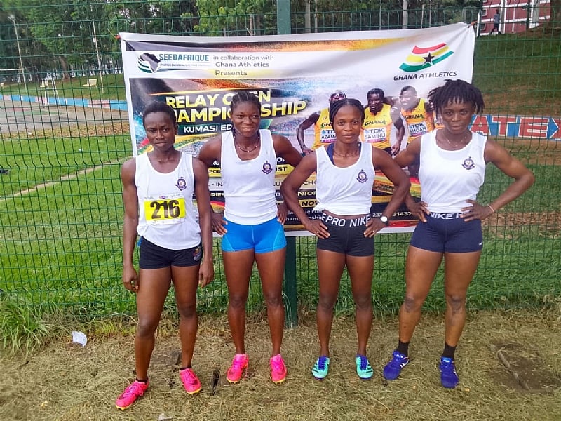 Ghana Police sweep Kumasi relay championship  