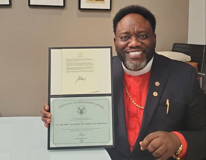 Bishop Dr. Adu Amankwah wins U.S. Presidential Lifetime Award