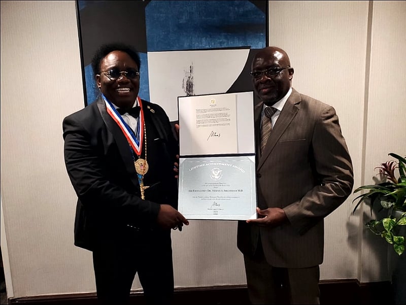 Bishop Dr. Adu bags third U.S. Presidential Lifetime Award
