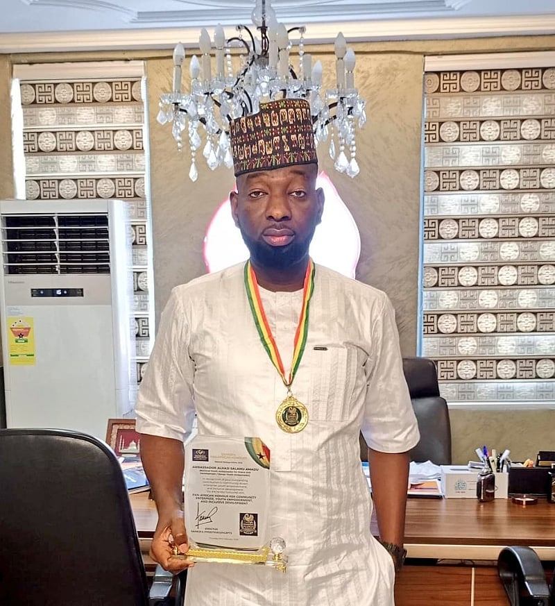 Sankofa Pan-African honours Ambassador Alhaji Salamu Amadu at National Herit