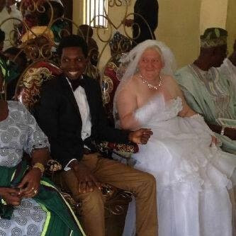 23 Year-Old Man Weds White Granny In Lagos  See Photo