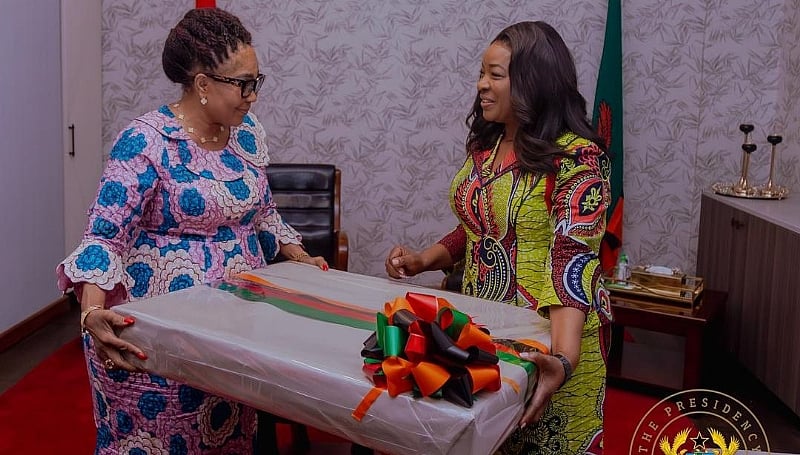 First Lady Lordina holds talks with Zambian counterpart
