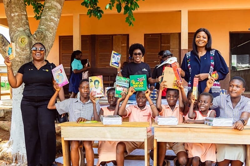 Rotary Club of Accra-Odadee AOGA donates desks, books, hosts...
