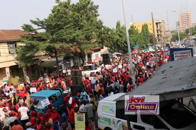 Photos: 'Aabge wɔ' Demo Shook Accra