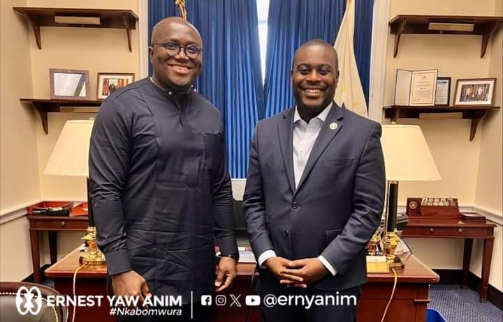 Kumawu MP Ernest Anim pays courtesy call on US Congressman