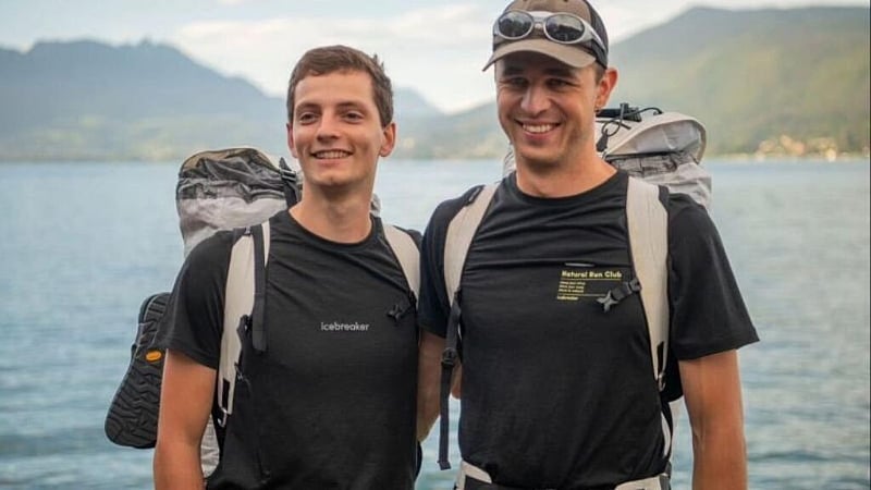 Two French arrive in Shanghai after a one and a half year walking tour from France