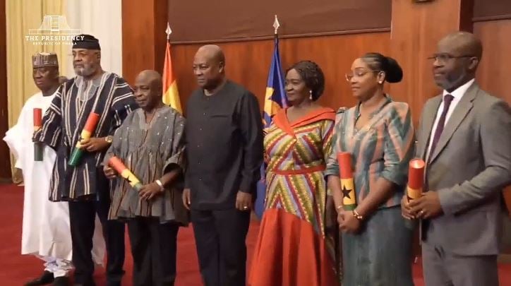Mahama tasks five newly sworn-in envoys to pursue economic d...