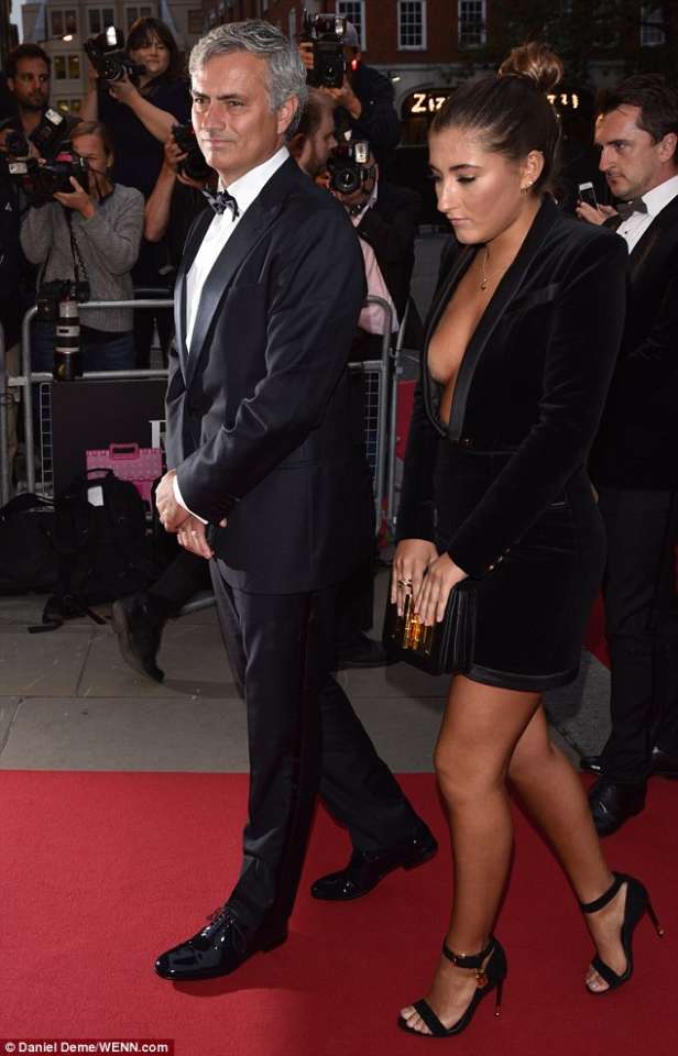 Jose's special one Mourinho beaten by daughter's sexy dress at Awards dinner