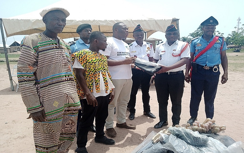 GNFS, Thropenbos Ghana inaugurate fire volunteer squads for two communities