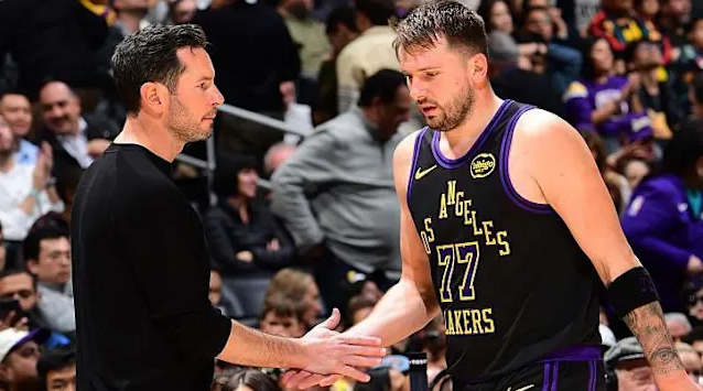 NBA: Los Angeles Lakers coach JJ Redick says he and Luka Doncic have 'great