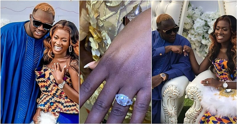 Fella Makafui Showcasing Her Priceless Wedding Ring (Video)