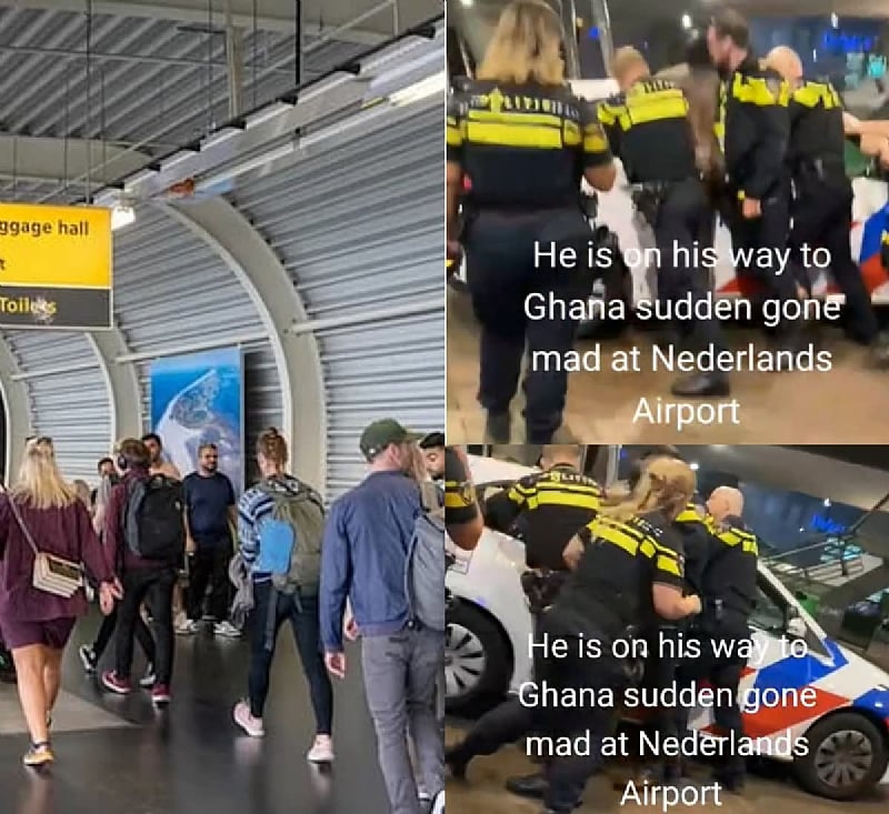 Ghanaian man’s trip home ends in chaos after airport incident in Netherlands