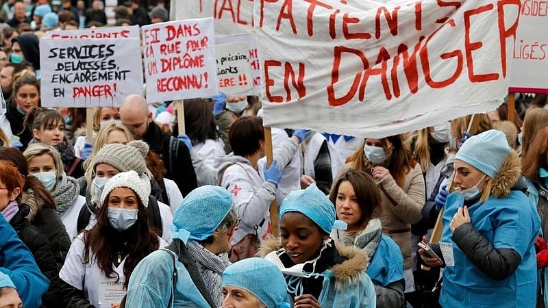 Salary Hike For French Public Service Health Workers, Exhausted By ...