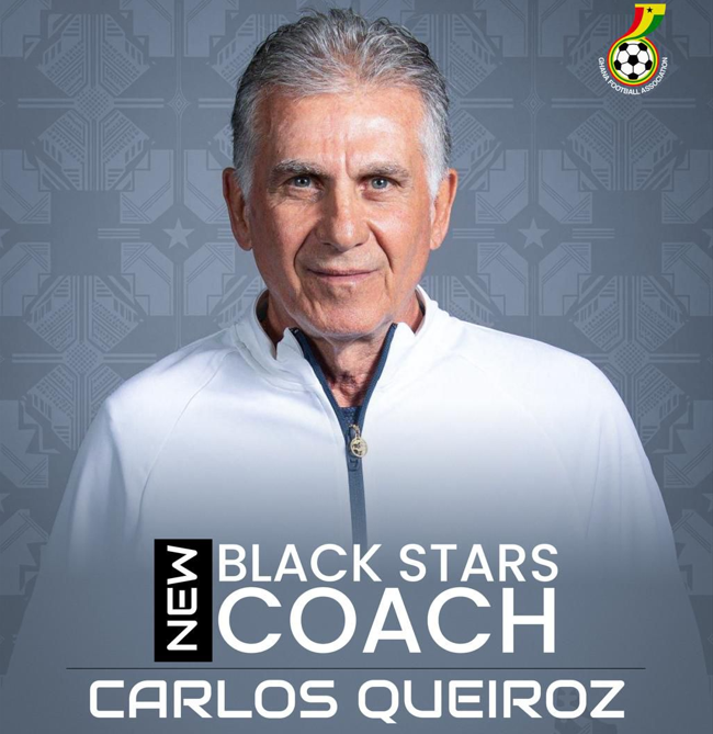 2026 World Cup: Carlos Queiroz Hails Black Stars appointment as 'a mission,