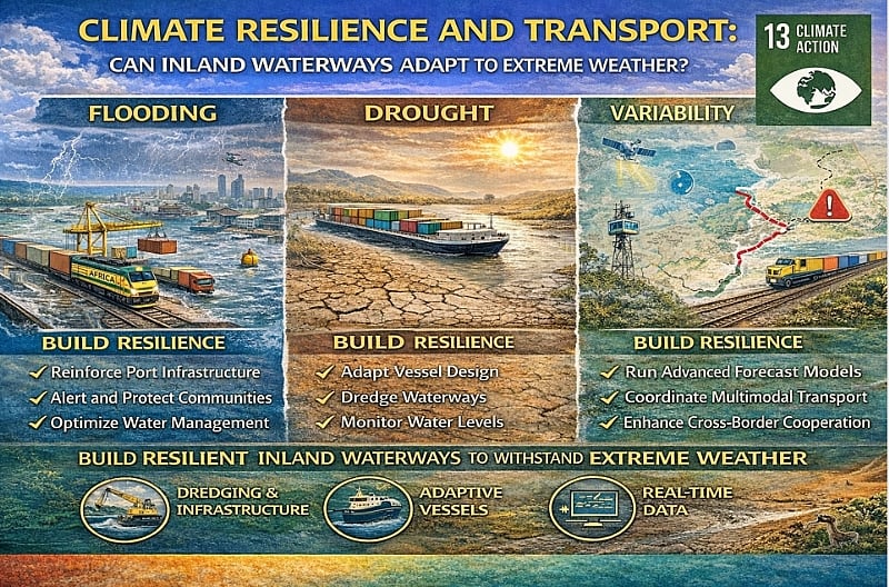 Climate Resilience and Transport: Can Inland Waterways Adapt to Extreme Weather?