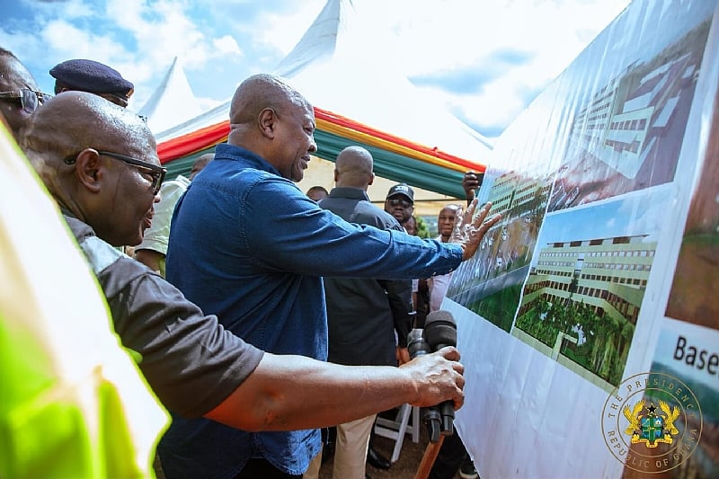 Mahama confident La General Hospital will be ready by November 2027