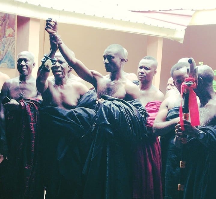 Agona Nyakrom Traditional Council  installed Omanhene's Ebus...