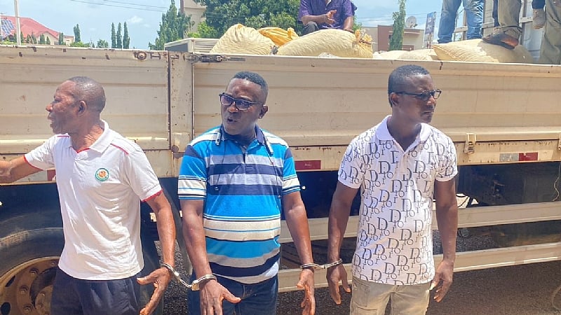 COCOBOD anti-smuggling unit arrests four suspects, impounds over 100 bags of cocoa beans