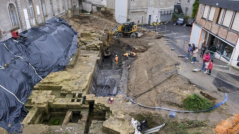 French archaeologists dig out medieval castle from under Brittany manor