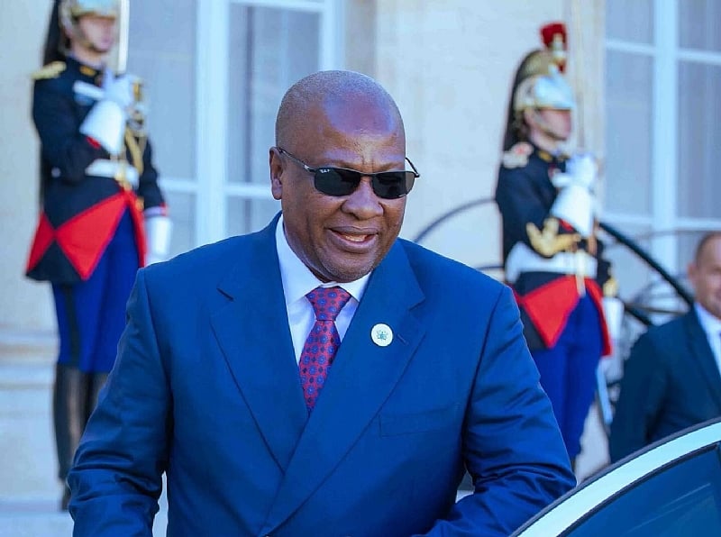 Mahama returns from France, convenes emergency cabinet meeting over fuel price surge