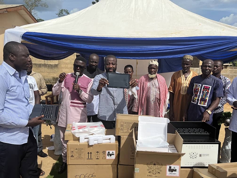 Hon. Alex Blankson Hands Over Smart Classroom Equipment To Two Beneficiary Schools - Vimarsana News