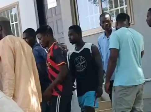 Five arrested, remanded over alleged murder of two police officers at ...
