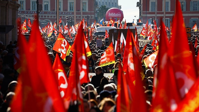 French unions rally on Labour Day to defend paid holiday rights