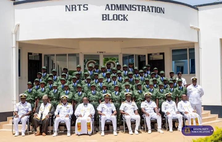 Ghana Navy inducts first batch of recruits at Nutekpor 