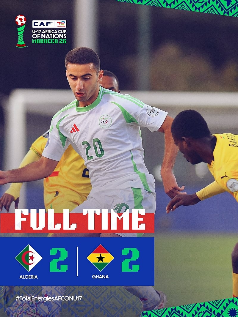 U-17 AFCON: Black Starlets held by Algeria to a 2-2 draw in opener