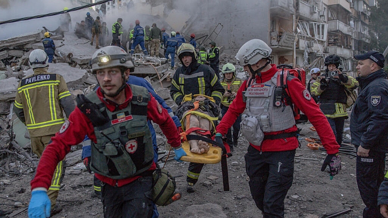 Russia pounds Kyiv and cities across Ukraine in deadly aerial attack