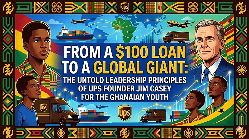 From a $100 Loan to a Global Giant: The Untold Leadership Principles of UPS Founder Jim Casey for the Ghanaian Youth