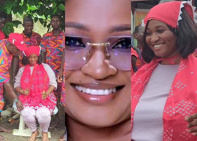 GTA CEO Maame Efua Houadjeto enstooled as Safohen of Bentsir No. 1 Asafo Com