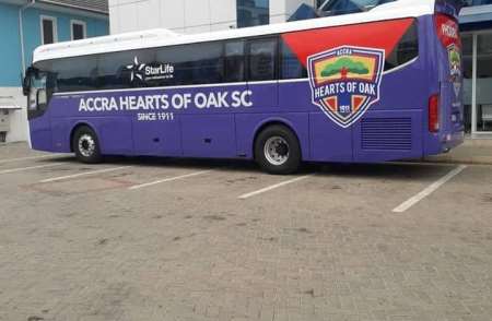 Hearts of Oak bus involved in accident