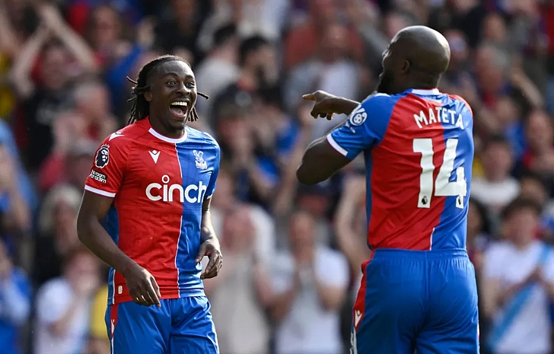 PL: Jean-Philippe Mateta hat-trick helps Palace thrash Aston Villa