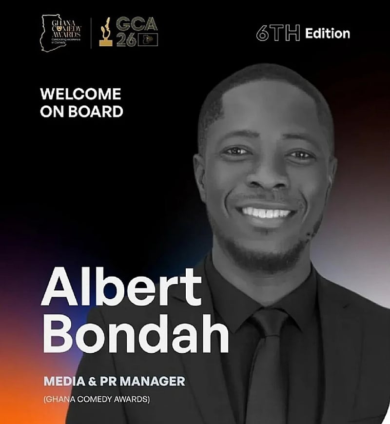 Ghana Comedy Awards appoints Albert Bondah as Media and Public Relations Manager