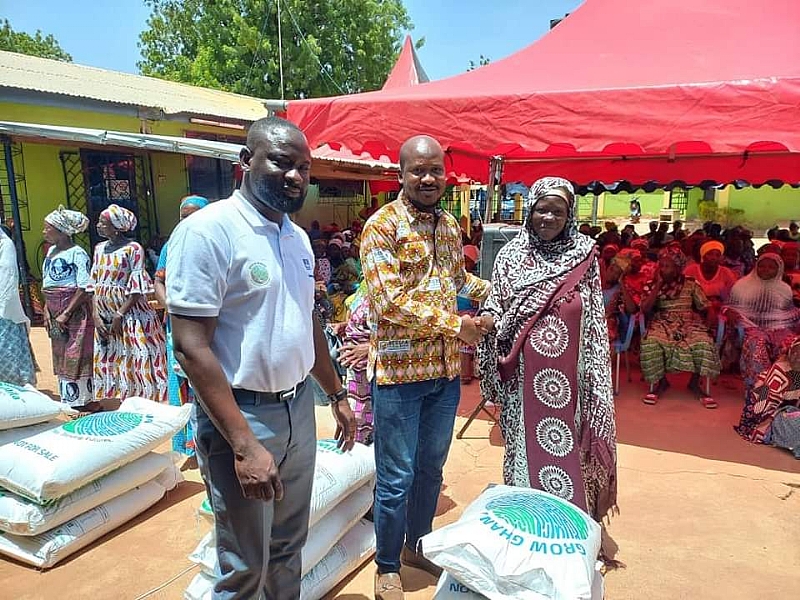 Bessfa Rural Ban, Yara company limited donate fertilizers to female farmers