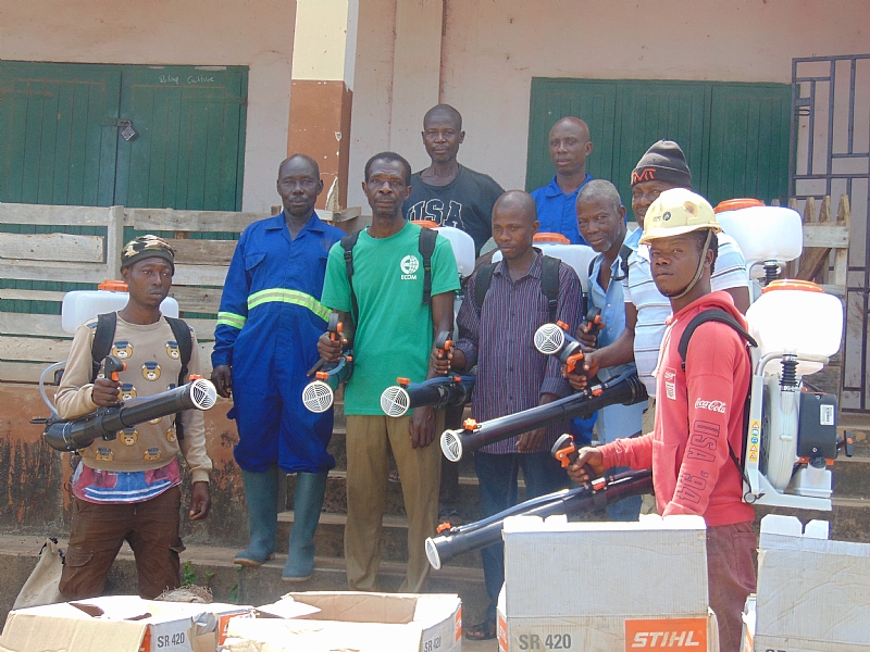 Cocoa Mass Spraying team receives training in Nkonya Wurupong