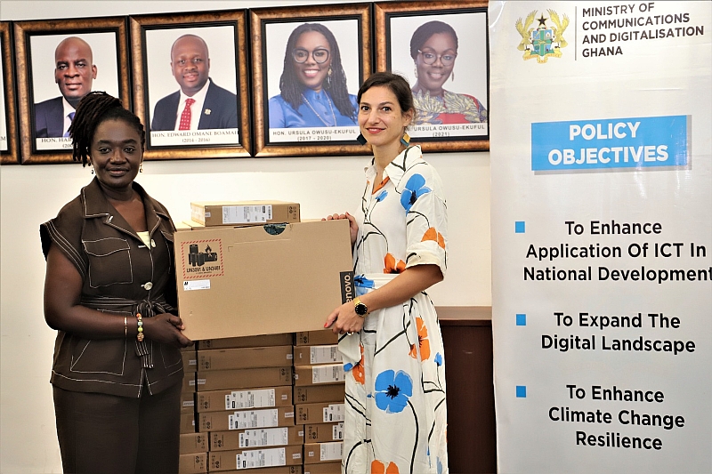 GIZ donate laptops to Girls-In-ICT initiative