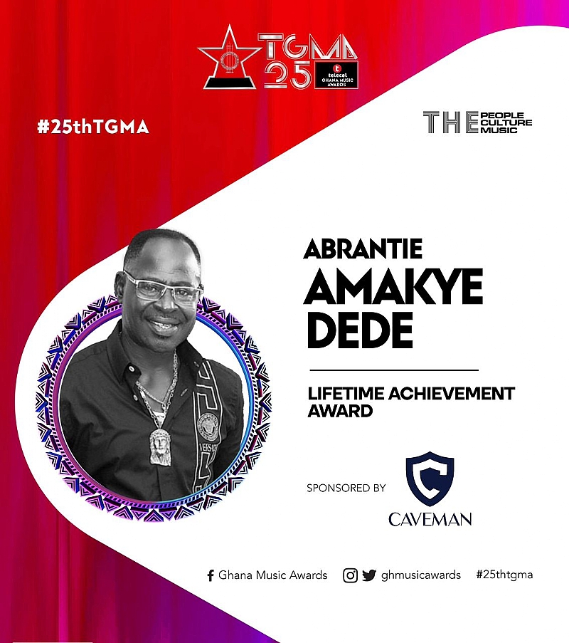 Amakye Dede receives TGMA Lifetime Achievement Award - Vimarsana News