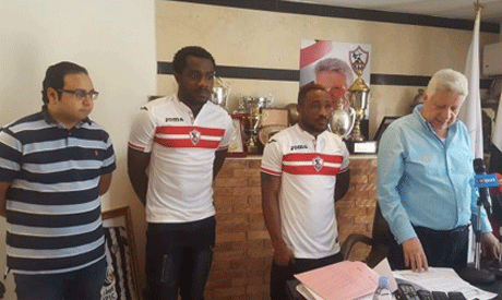 Egyptian giants Zamalek unveil new Ghanaian striker Ben Acheampong