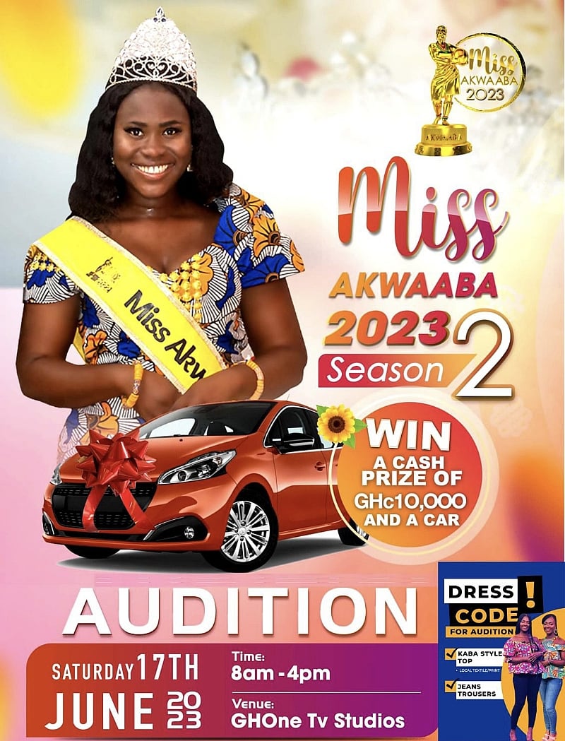 Miss Akwaaba Season 2 audition to be held on Saturday