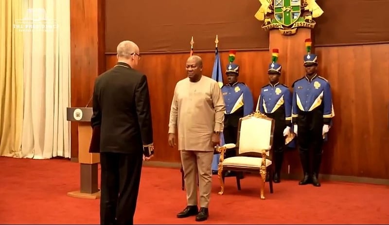 President Mahama receives letters of credence from seven new envoys